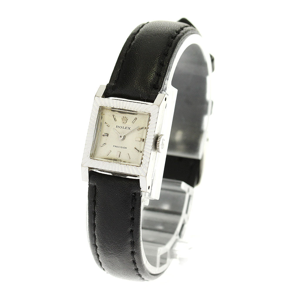 ROLEX Precision K18WG Cal.1400 Silver Dial Hand Winding Ladies Watch_817536