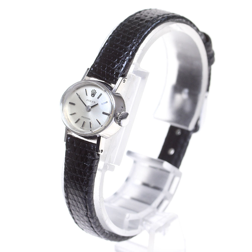 ROLEX Precision K18WG cal.1400 Silver Dial Hand Winding Ladies Watch_818370