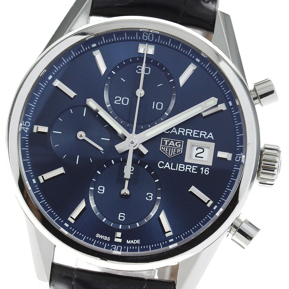 TAG HEUER Carrera Caliber 16 CBK2112 Chronograph Navy Dial Automatic Men's Watch_818445