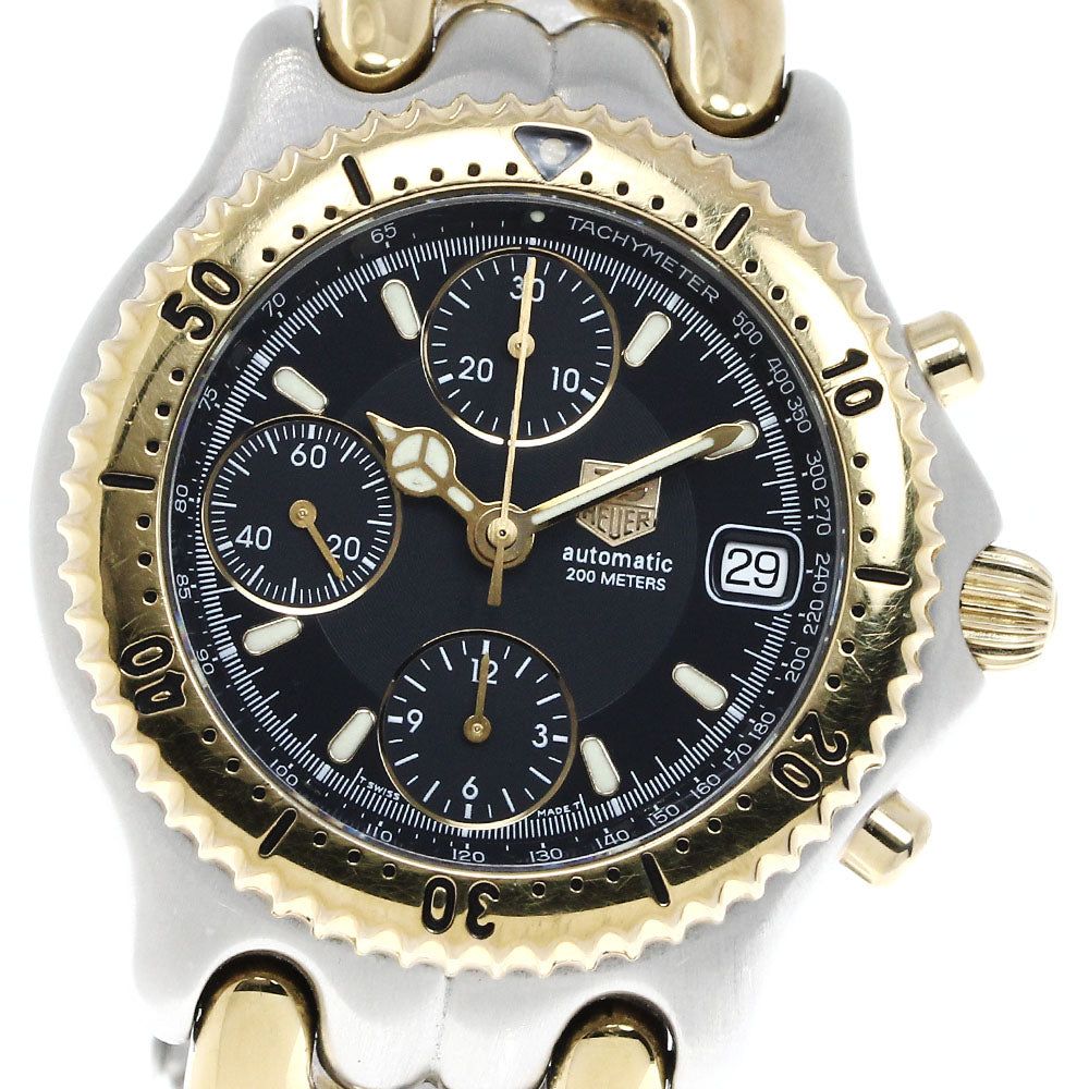 TAG HEUER S/el CG2121-R0 Chronograph black Dial Automatic Men's Watch_818539