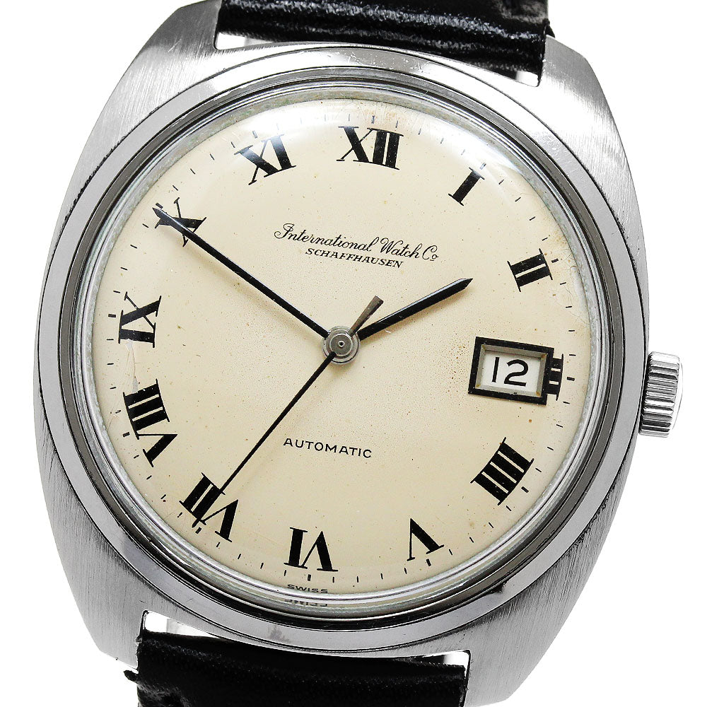 IWC SCHAFFHAUSEN Vintage Date Cal.8541B beige Dial Automatic Men's Watch_818756