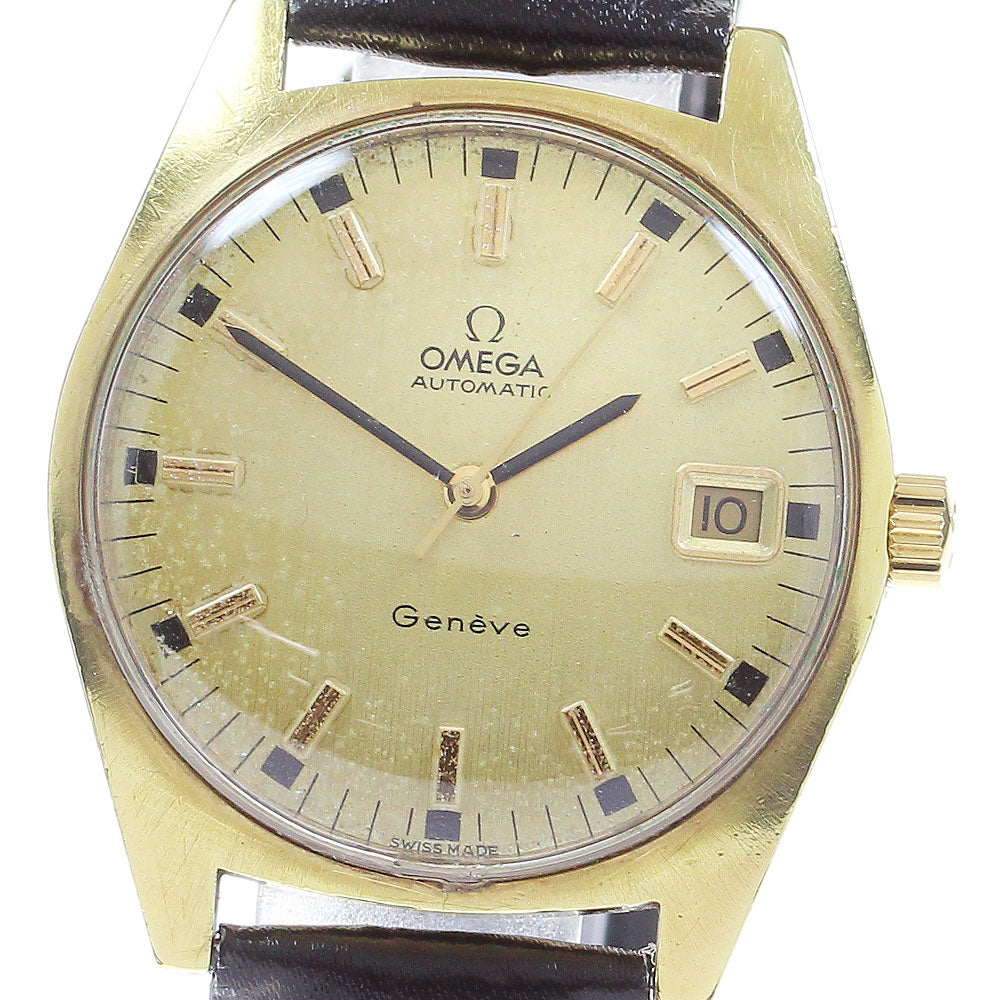 OMEGA Geneve 166.041 Date cal.563 Gold Dial Automatic Men's Watch_818765