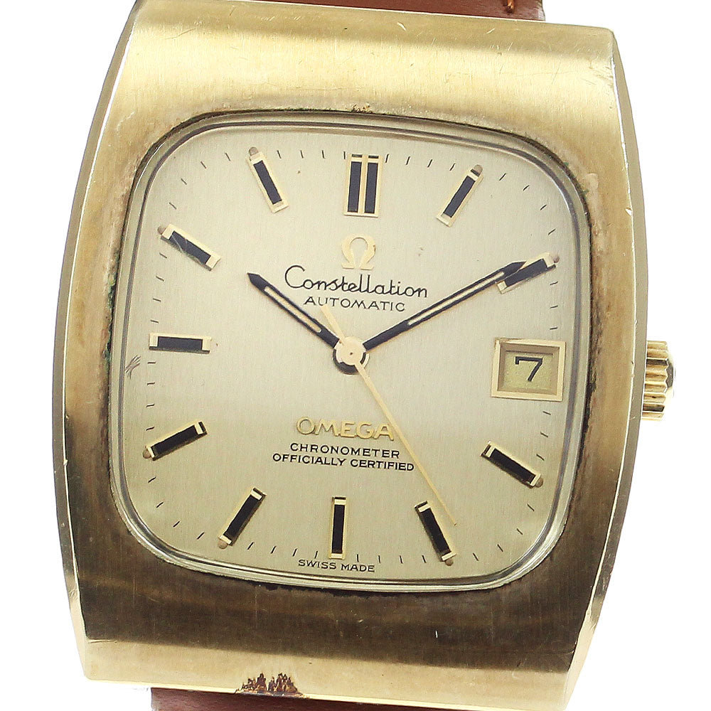 OMEGA Constellation Date gold Dial Automatic Men's Watch_818857