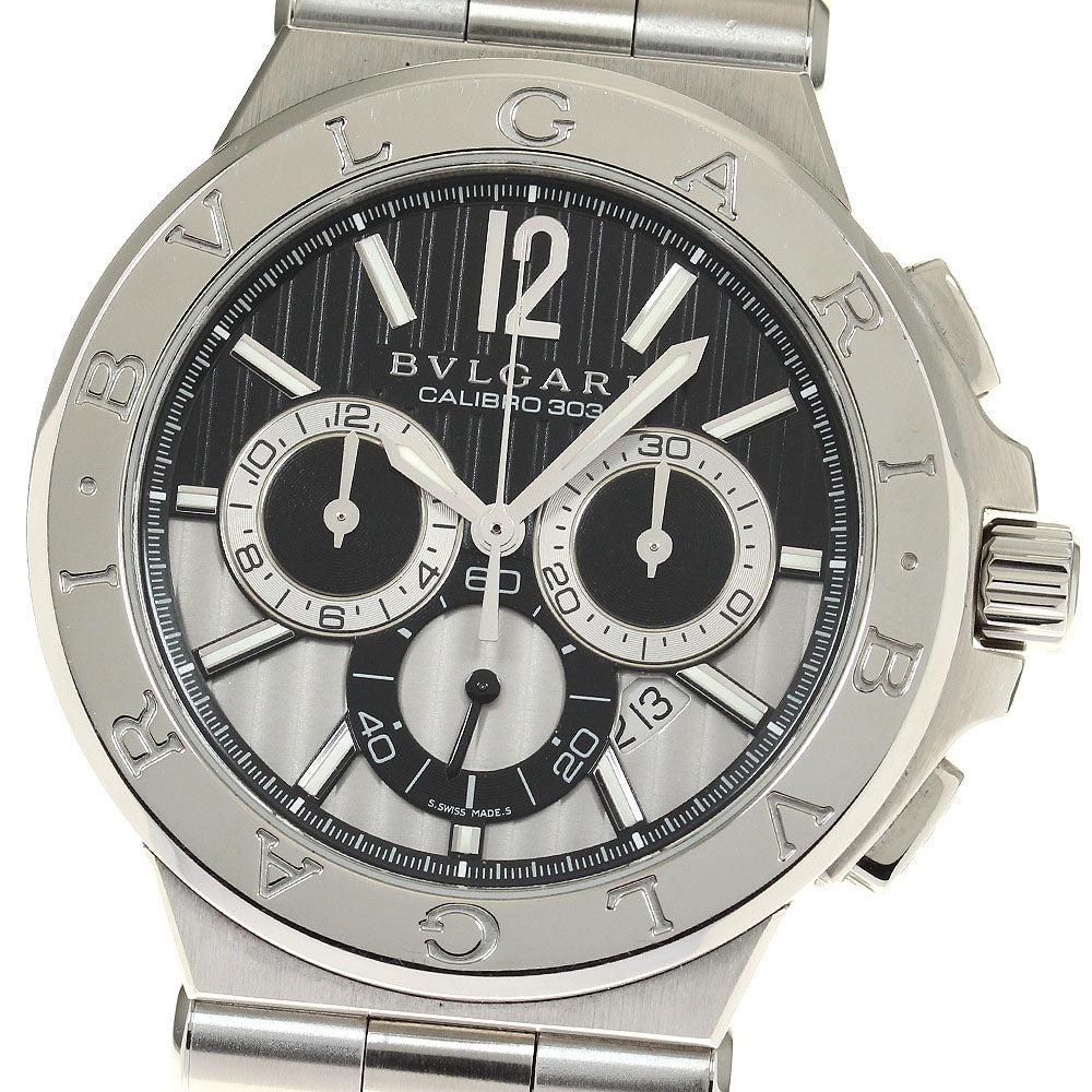 BVLGARI Diagono Caribillo 303 DG42SCH Chronograph Automatic Men's Watch_818902