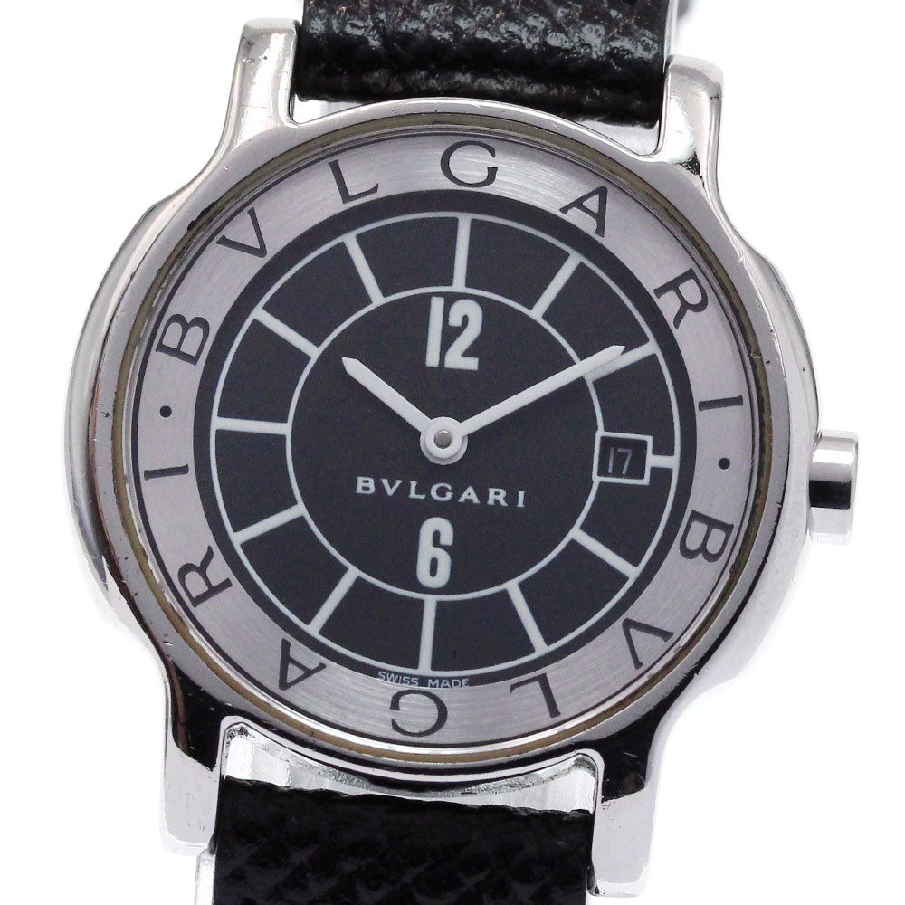 BVLGARI Solo tempo ST29S Date Black / Silver Dial Quartz Ladies Watch_819221