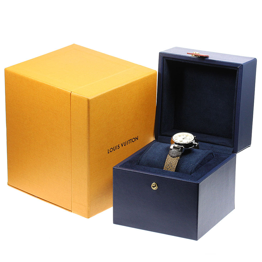 LOUIS VUITTON Tambour New Wave QA091 Small seconds Quartz Ladies_819363