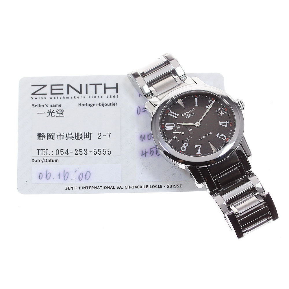 ZENITH elite 01/02.0450.680 Small seconds black Dial Automatic Men's_819370