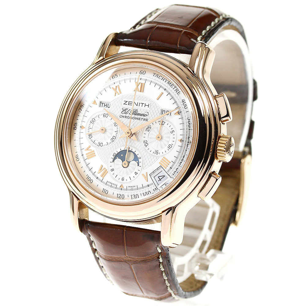 ZENITH El Primero Chronomaster 17.0240.410 K18PG Triple calendar Silver Dial Automatic Men's Watch_819380