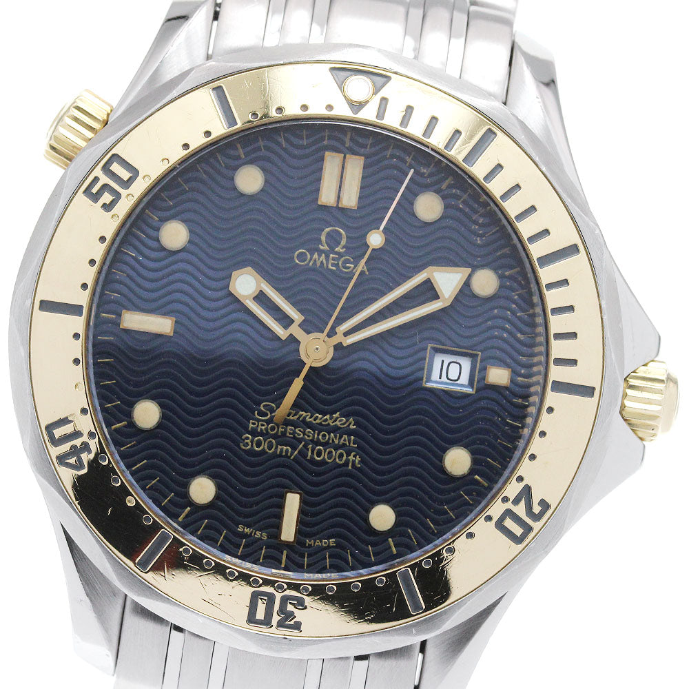OMEGA Seamaster300 2442.80 Date Navy Dial Quartz Men's Watch_819392