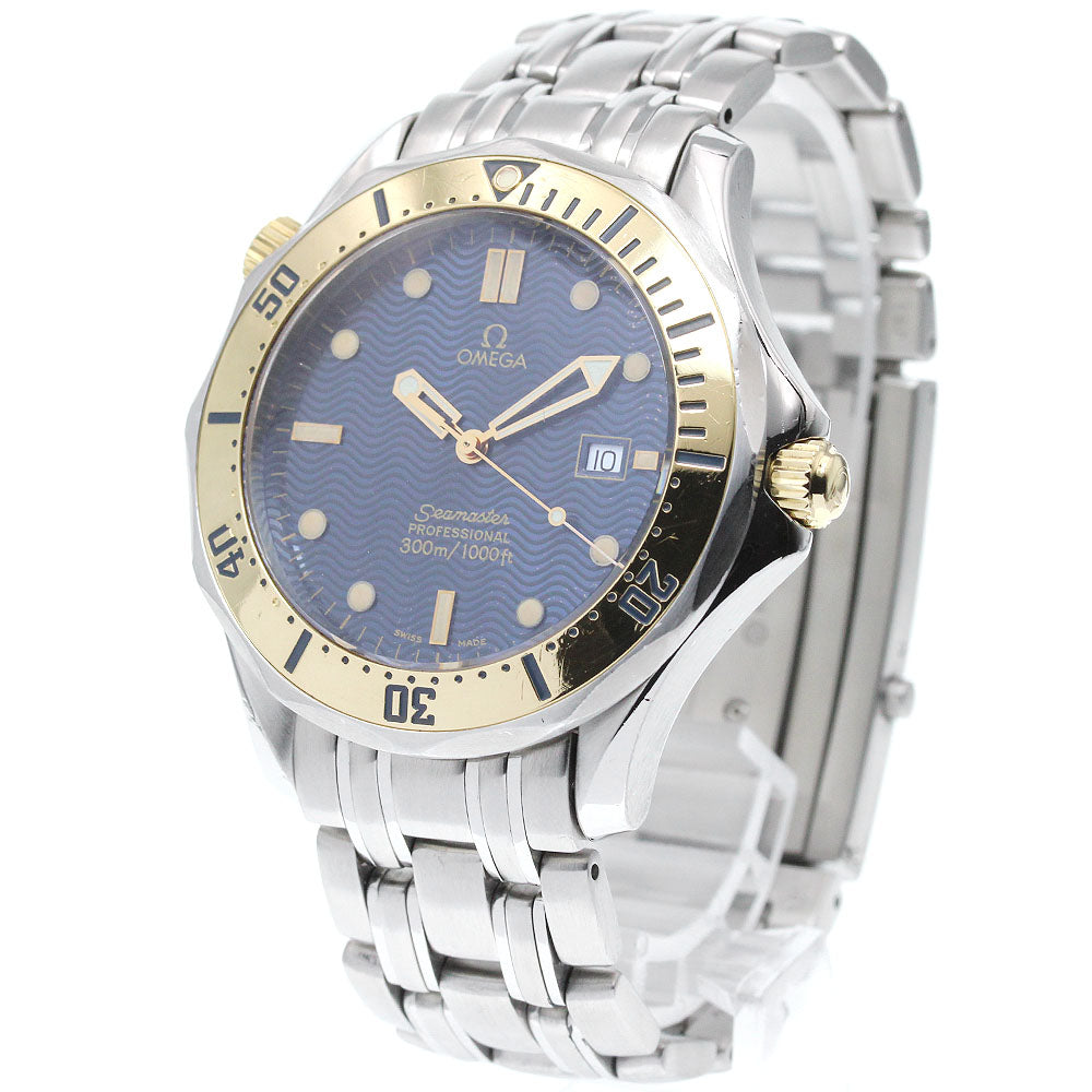 OMEGA Seamaster300 2442.80 Date Navy Dial Quartz Men's Watch_819392