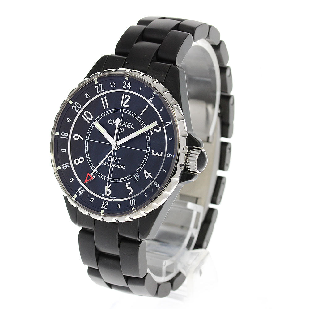 CHANEL J12 H3101 GMT Matt Black black Dial Automatic Men's Watch_819495