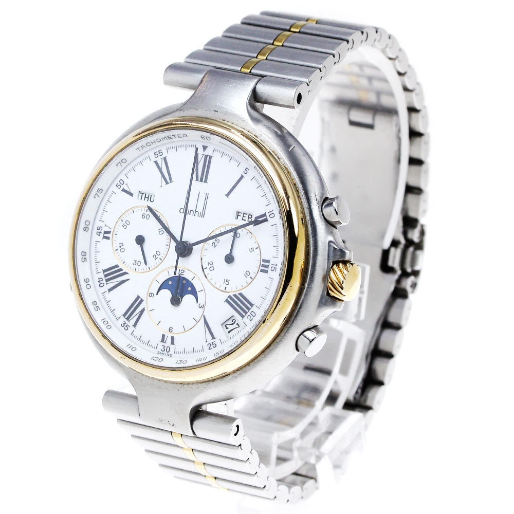 Dunhill Millennium DC3319 Moon Phase El Primero white Dial AT Men's Watch_819502