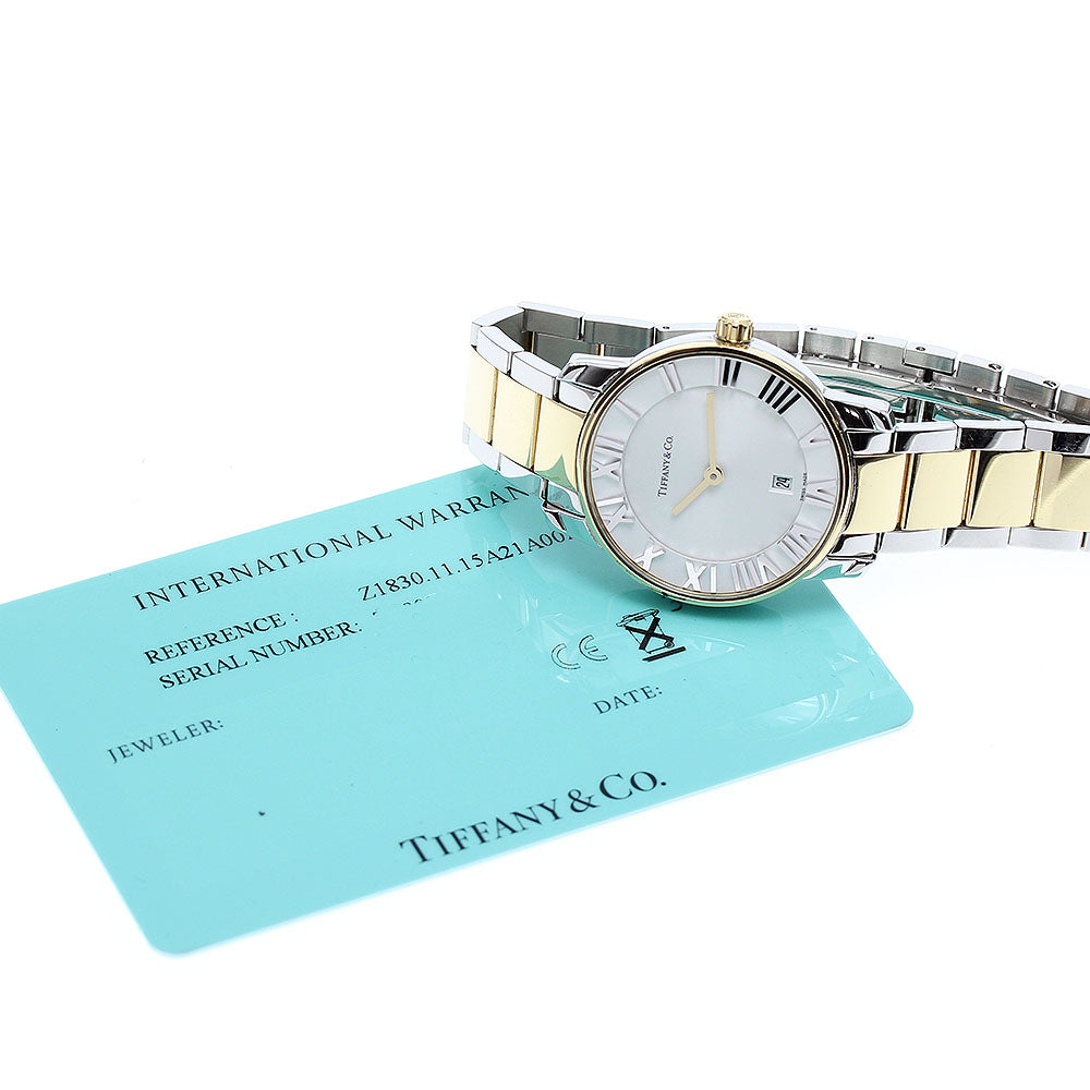 TIFFANY&Co. Atlas Dome Z1830.11.15A21A00A Date Silver Dial Quartz Ladies_819533
