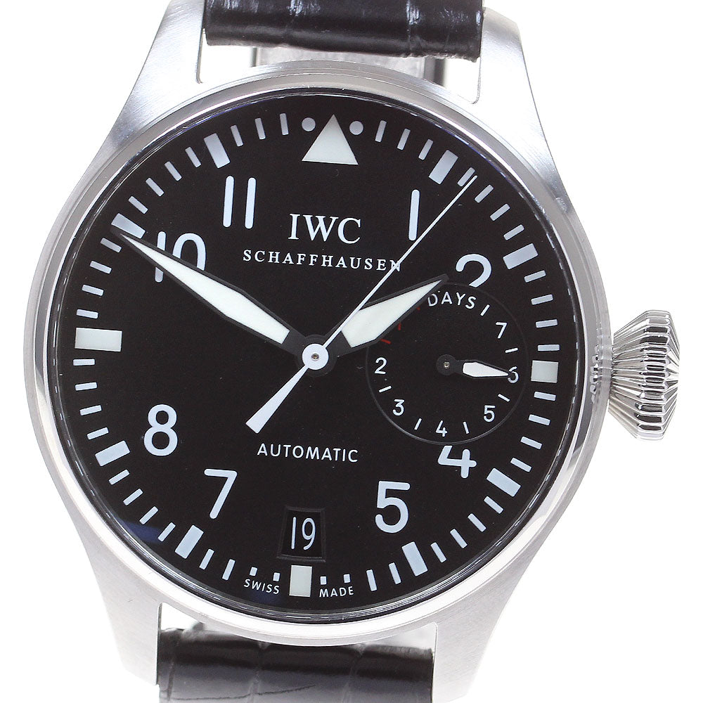 IWC SCHAFFHAUSEN Big pilot watch IW500901 Date black Dial Automatic Men's Watch_819631