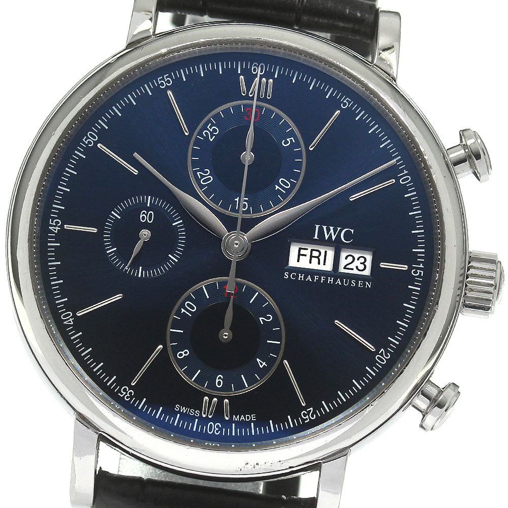 IWC SCHAFFHAUSEN Portofino Chronograph Laureus IW391019 Limited to 2500 pieces worldwide Navy Dial Automatic Men's Watch_819636