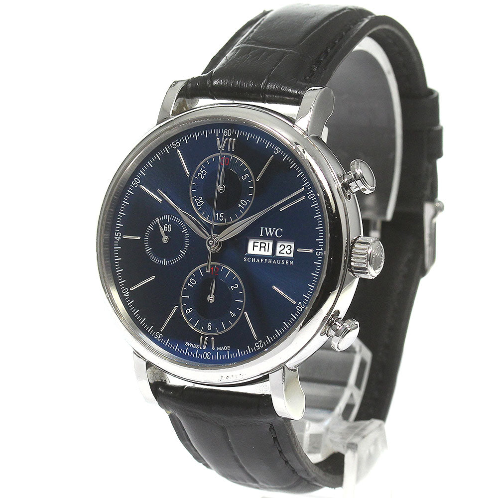 IWC SCHAFFHAUSEN Portofino Chronograph Laureus IW391019 Limited to 2500 pieces worldwide Navy Dial Automatic Men's Watch_819636