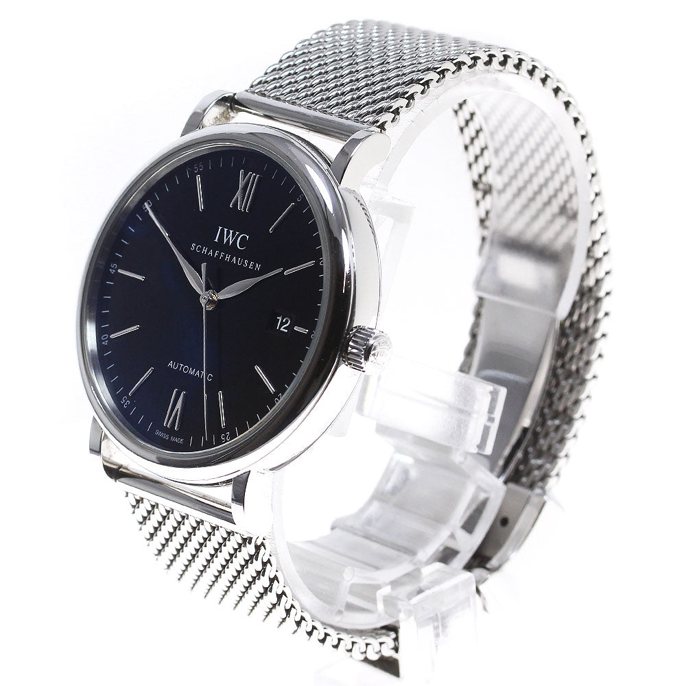 IWC SCHAFFHAUSEN Portofino IW356508 Date black Dial Automatic Men's Watch_819665