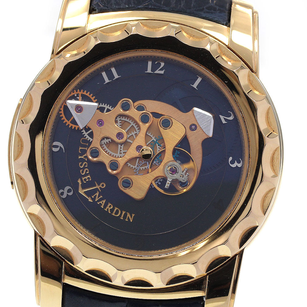 Ulysse Nardin freak 016-88 Tourbillon K18PG Navy Dial Hand Winding Men's Watch_819691