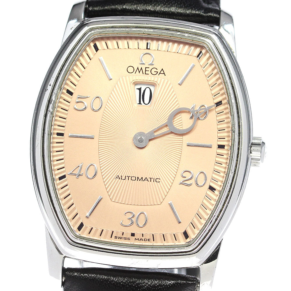 OMEGA De Ville Prestige 4853.61 Jumping Hour pink Dial Automatic Men's_819853