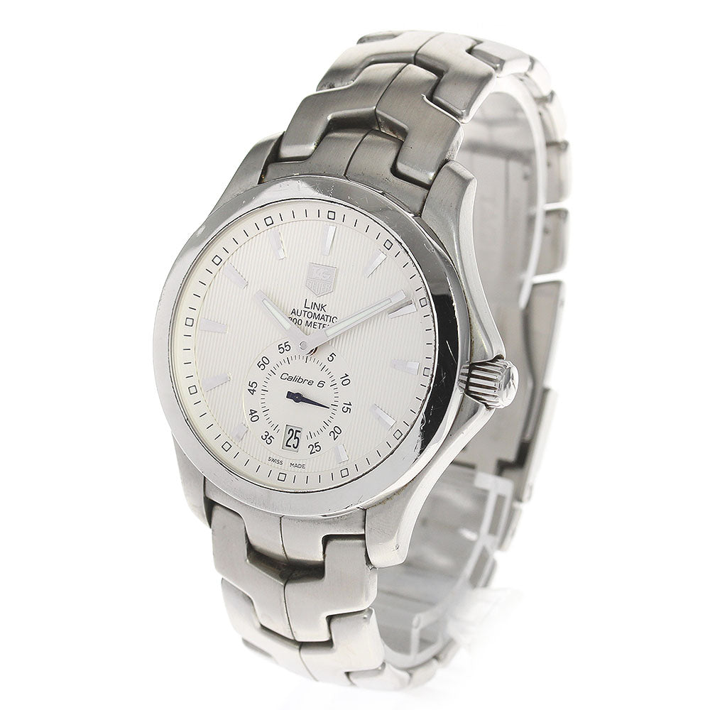 TAG HEUER Link WJF211B Caliber 6 Date Silver Dial Automatic Men's Watch_819857