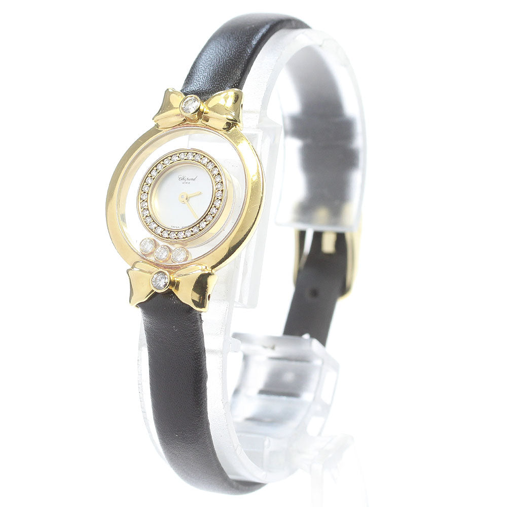 Chopard Happy Diamond Ribbon 20/5334 18K Yellow Gold White shell Dial Quartz Ladies Watch_819952