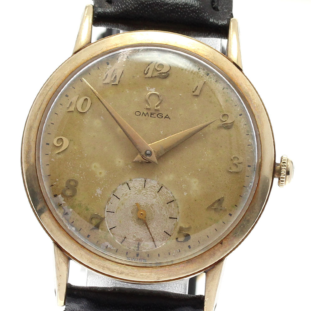 OMEGA B6520 K14YG Small Second cal.361 Silver Dial Hand Winding Men's_819985