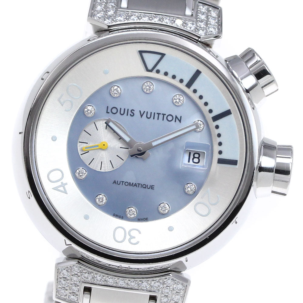 LOUIS VUITTON Tambour Automatic Q1330 8P Diamond Automatic Ladies Watch_820205
