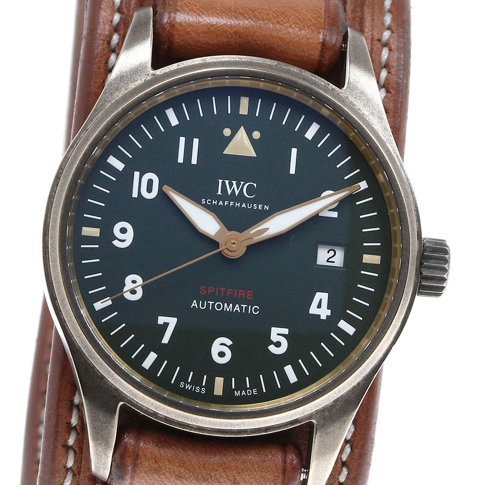 IWC SCHAFFHAUSEN Spitfire IW326802 Date khaki Dial Automatic Men's Watch_820266