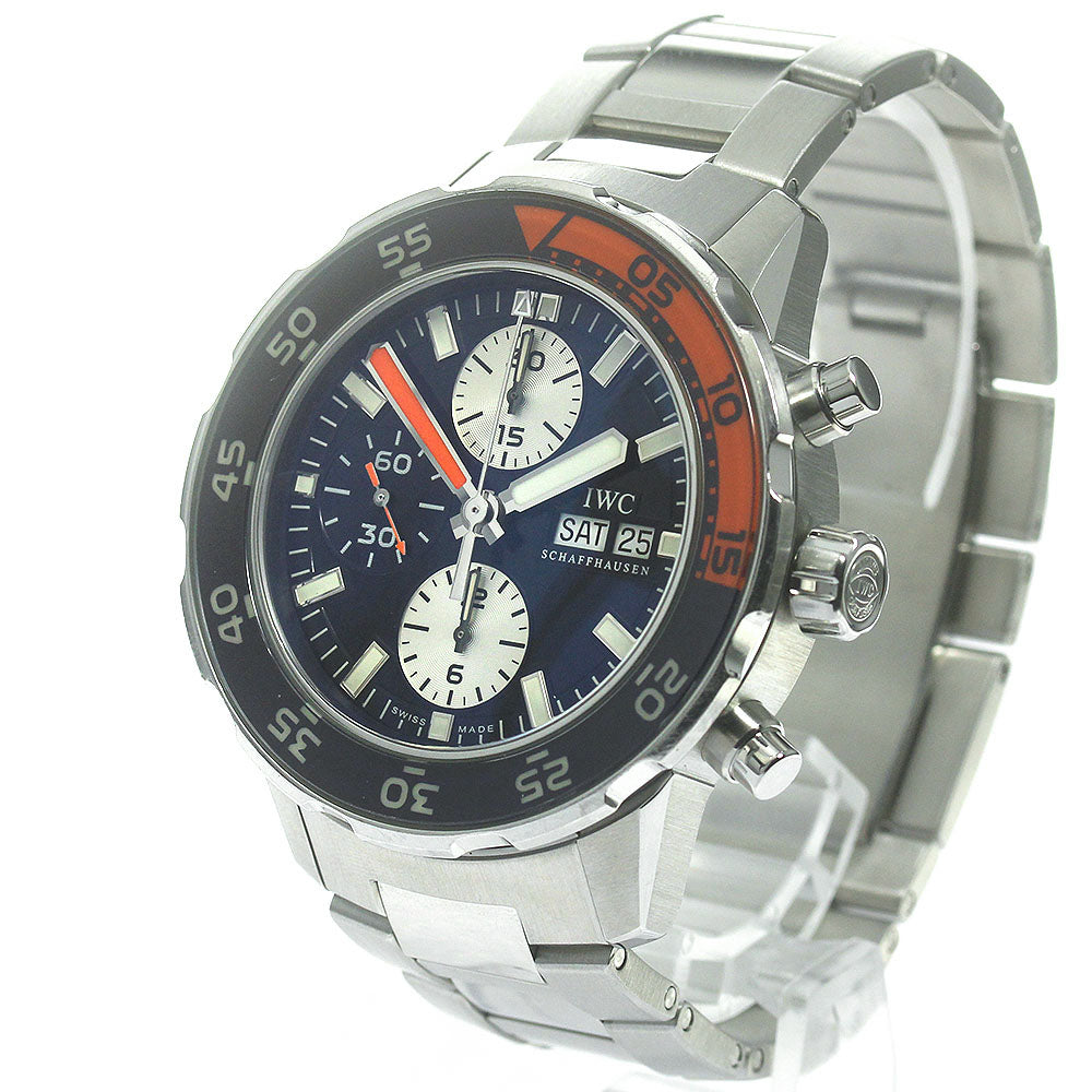 IWC SCHAFFHAUSEN Aqua timer IW376703 Chronograph Navy Dial AT Men's_820297