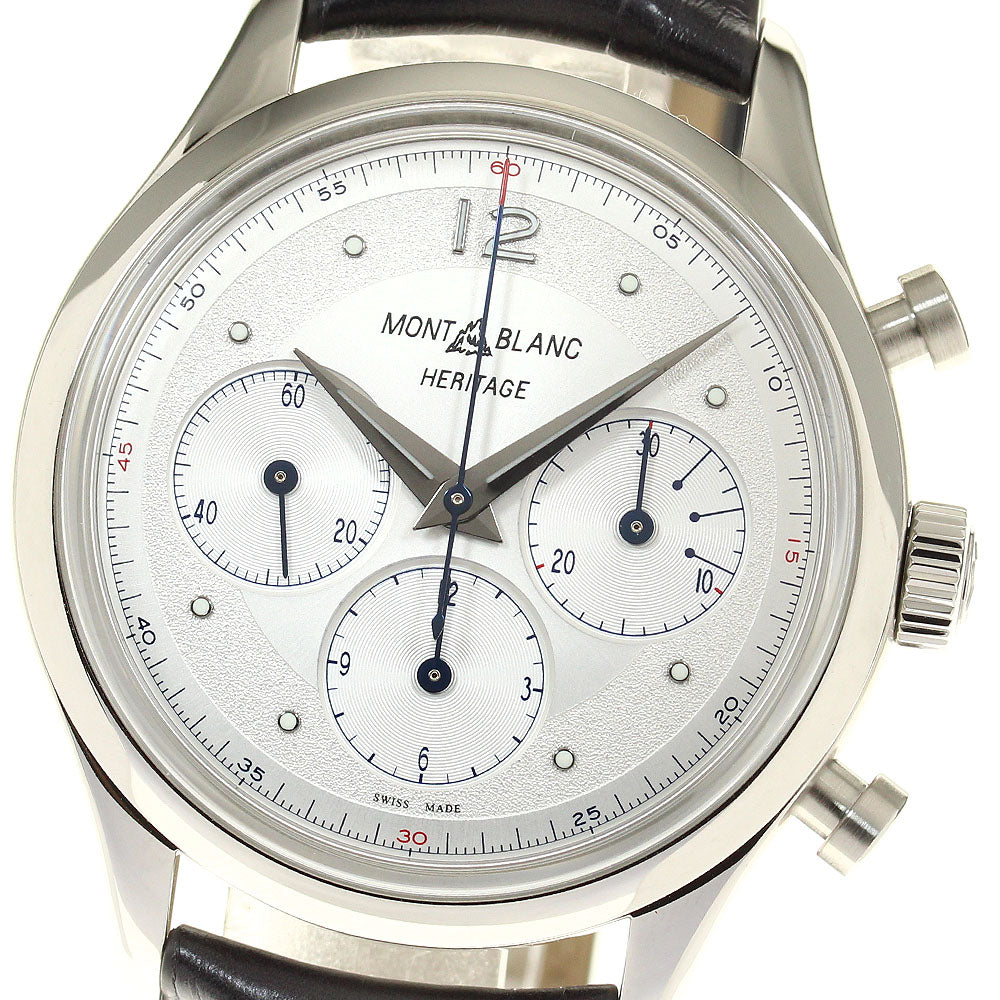 MONTBLANC Montblanc Heritage Chronometry 128670 Chronograph Silver Dial Automatic Men's Watch_820314