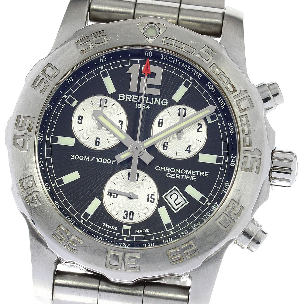 BREITLING Colt A73387 Chronograph black Dial Quartz Men's Watch_820319