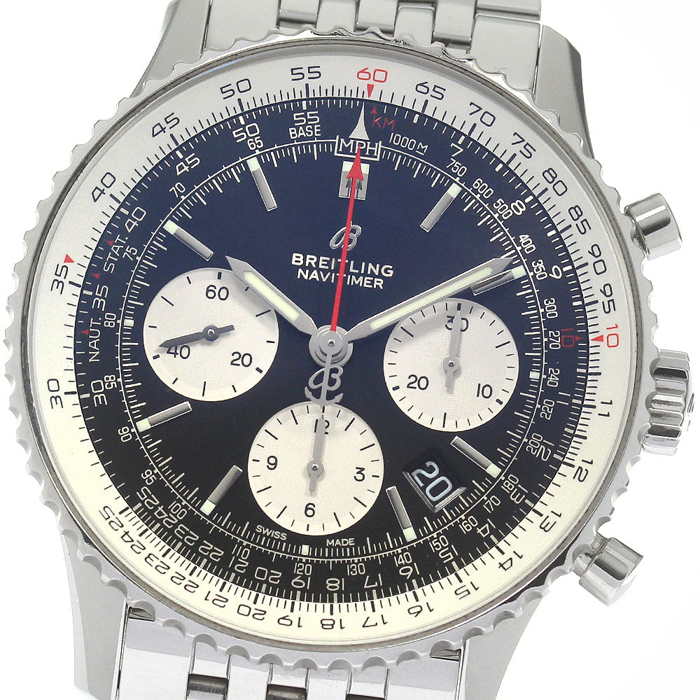 BREITLING Navitimer 01 AB0121 Chronograph Black Dial Auto Men's Watch_820326