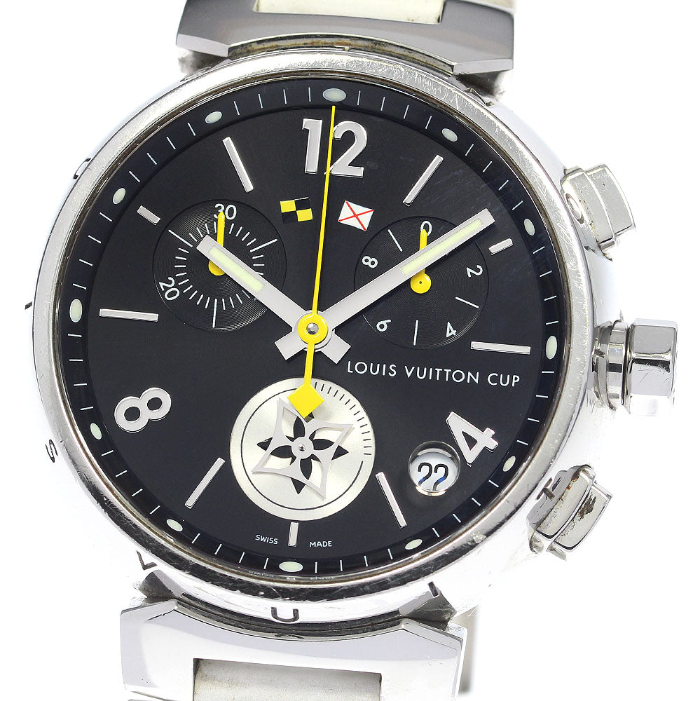 LOUIS VUITTON Tambour Lovely Cup Q11BG Chronograph Quartz Men's Watch_820377