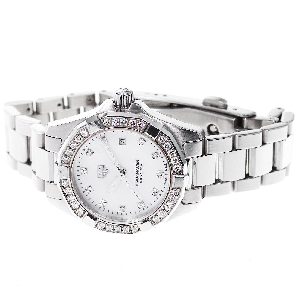 TAG HEUER Aqua racer WBD1415.BA0741 date diamond bezel Quartz Ladies_820408