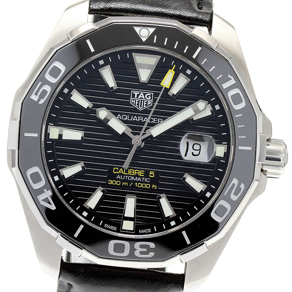 TAG HEUER Aqua Racer Caliber 5 WAY201A Date black Dial Automatic Men's_820548