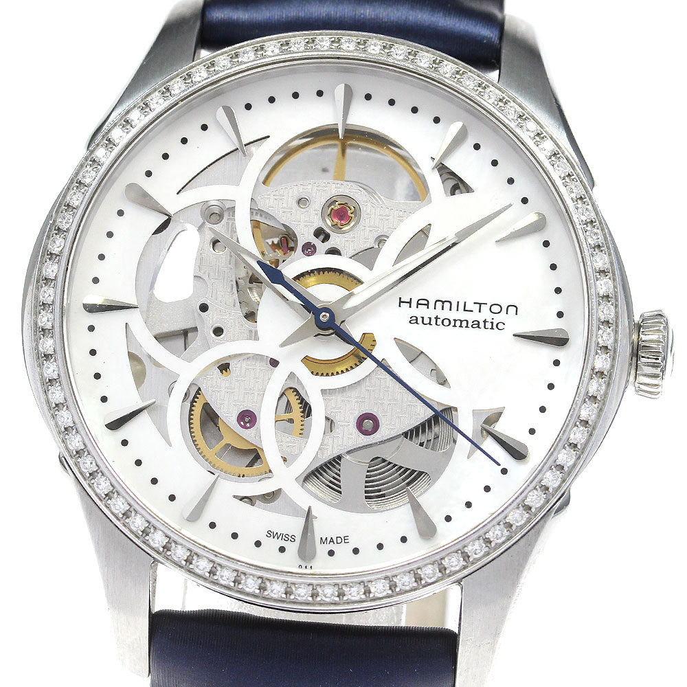 HAMILTON Jazzmaster Viewmatic Skeleton Lady Diamond H424050 AT Ladies_820563