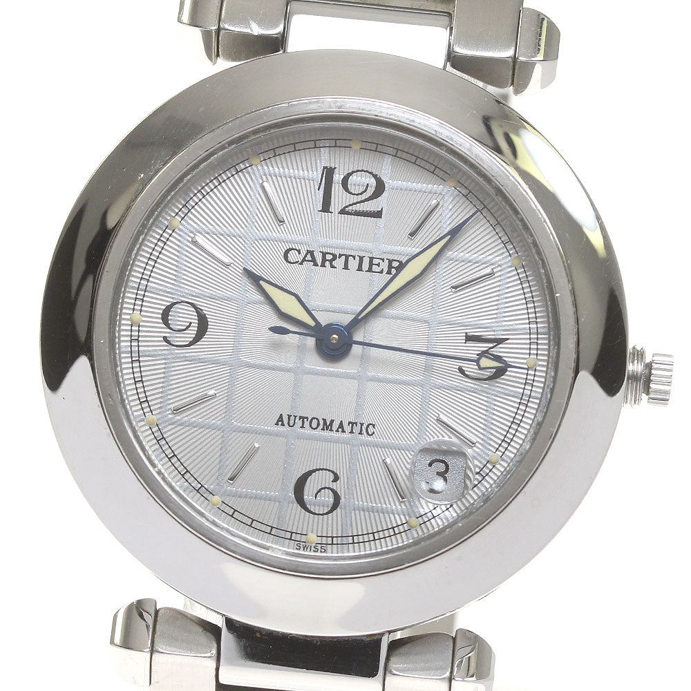CARTIER Pasha C W31023M7 Date gray Dial Automatic Boy's Watch_820573