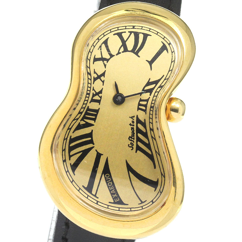 SALVADOR DALI soft watch gold Dial Quartz Ladies Watch_820631