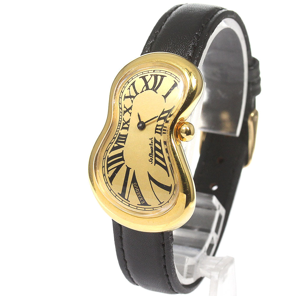 SALVADOR DALI soft watch gold Dial Quartz Ladies Watch_820631