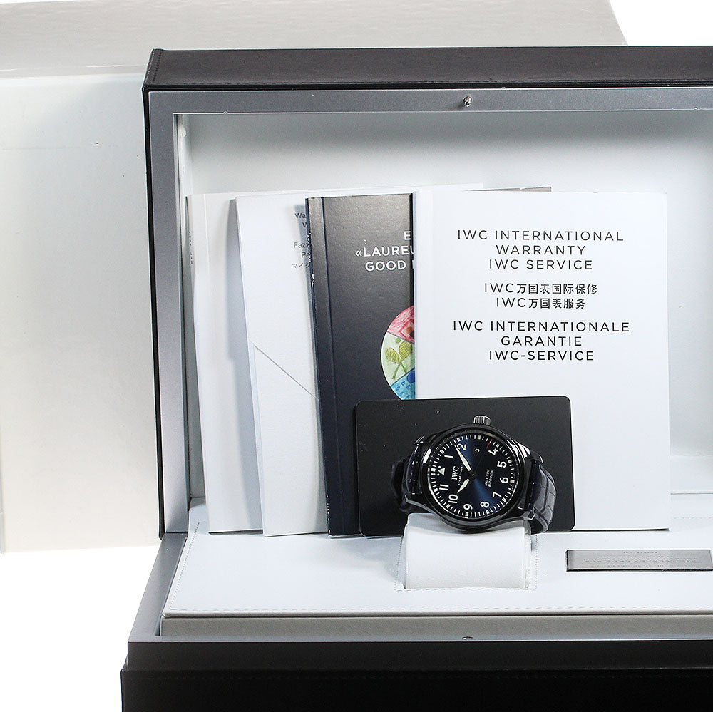 IWC SCHAFFHAUSEN Pilot's Watch Mark XVIII Laureus Sport for Good IW324703 Navy Dial Automatic Men's Watch_820715