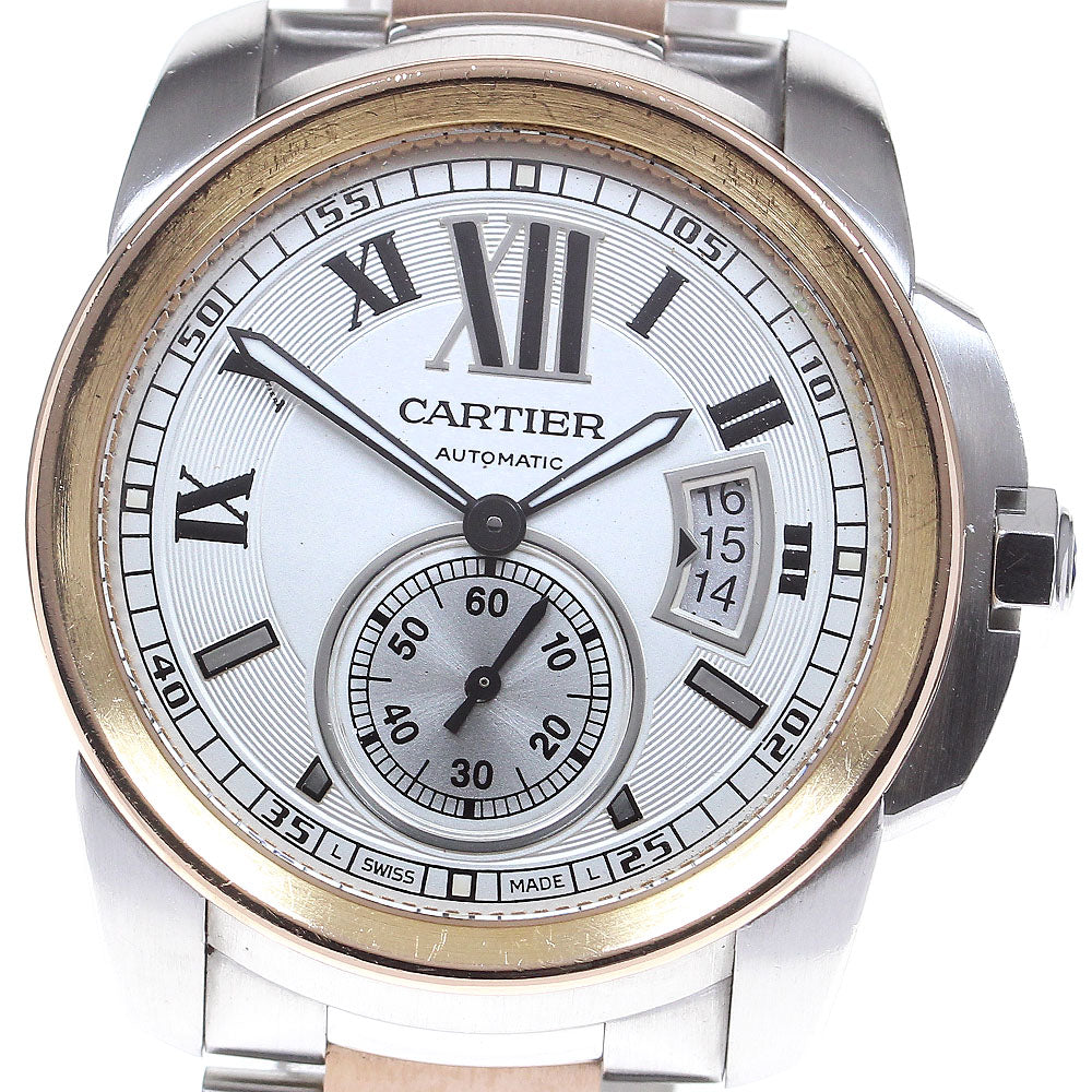CARTIER Calibre de Cartier W7100036 PG2 tone Silver Dial AT Men's Watch_820740
