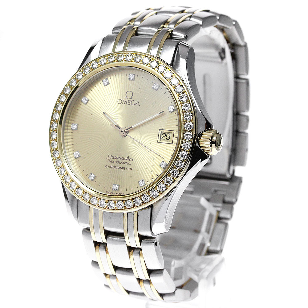 OMEGA Seamaster120 2305.15 Diamond Bezel 11P Gold Dial Automatic Men's_820759