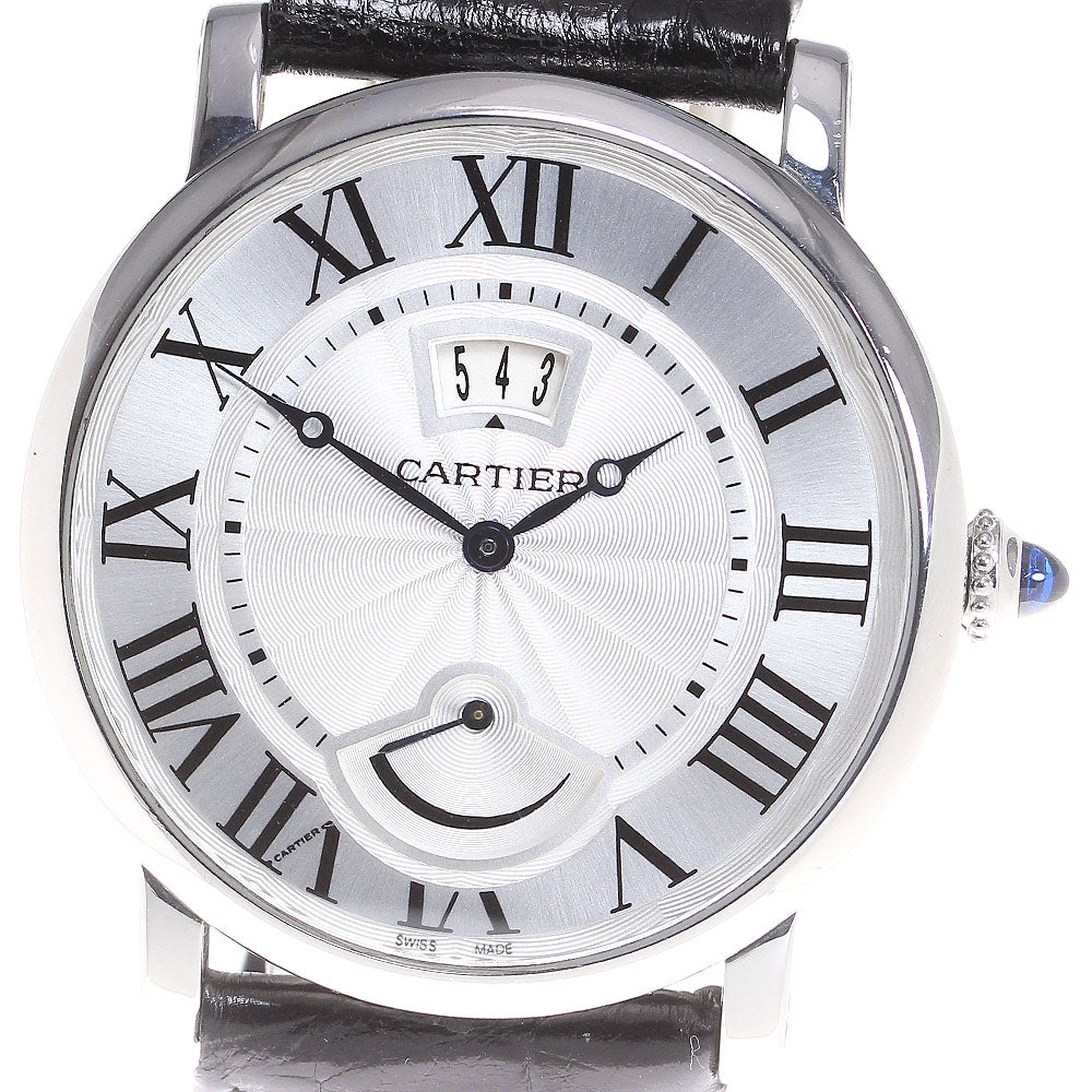 CARTIER Rotondo de Cartier W1556369 Power reserve Silver Dial Hand Winding Men's Watch_820801