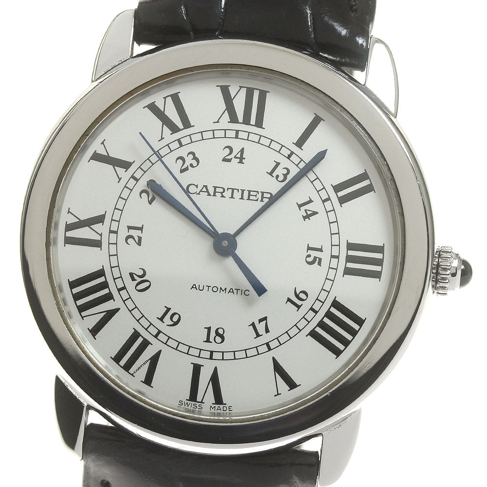 CARTIER Ronde Solo WSRN0021 Silver Dial Automatic Men's Watch_820829