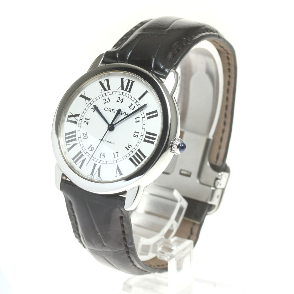 CARTIER Ronde Solo WSRN0021 Silver Dial Automatic Men's Watch_820829