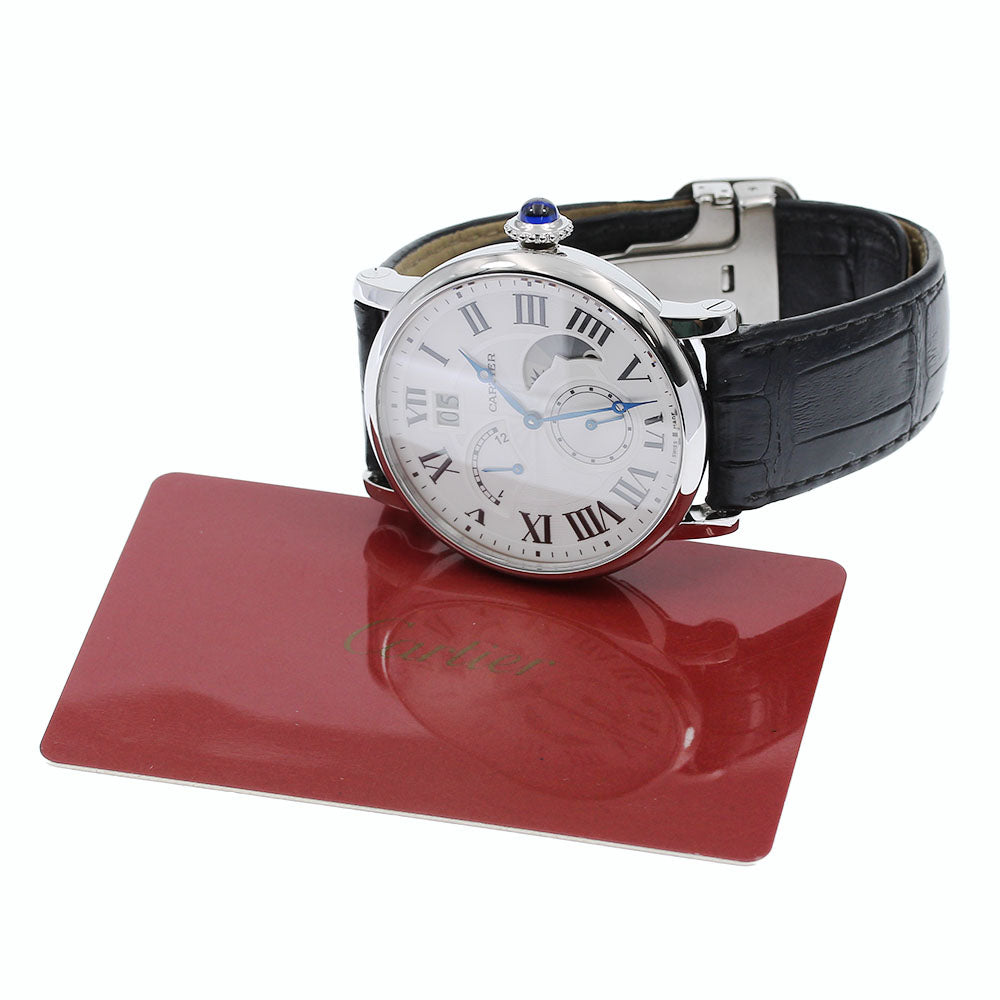 CARTIER Rotondo de Cartier W1556368 grand date retrograde Silver Dial Automatic Men's Watch_820831