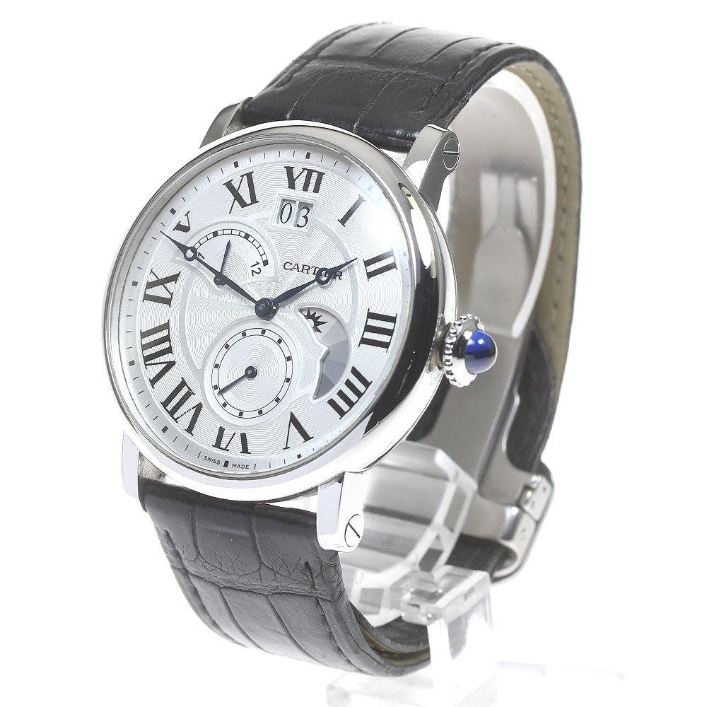 CARTIER Rotondo de Cartier W1556368 grand date retrograde Silver Dial Automatic Men's Watch_820832