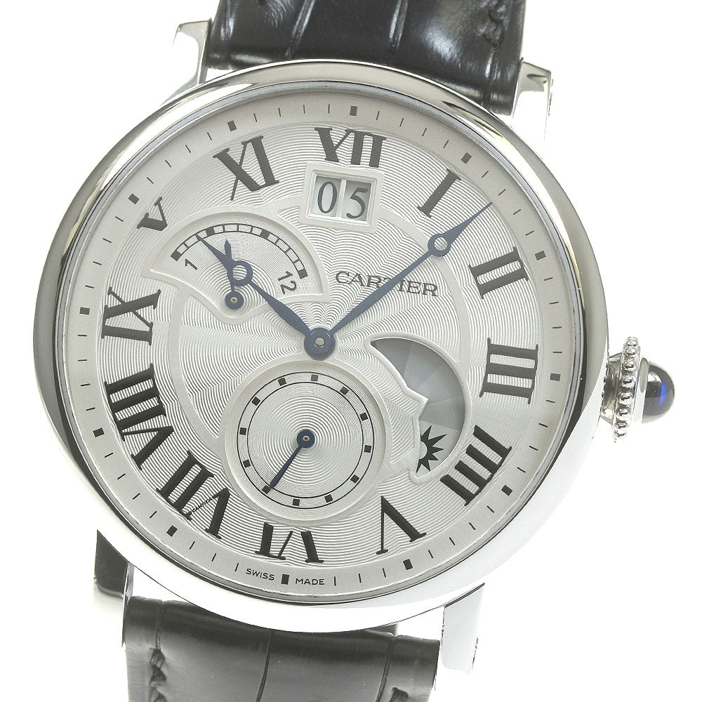 CARTIER Rotondo de Cartier W1556368 grand date retrograde Silver Dial Automatic Men's Watch_820835