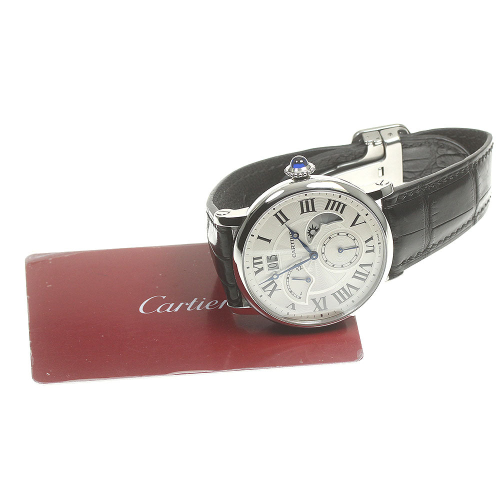 CARTIER Rotondo de Cartier W1556368 grand date retrograde Silver Dial Automatic Men's Watch_820835