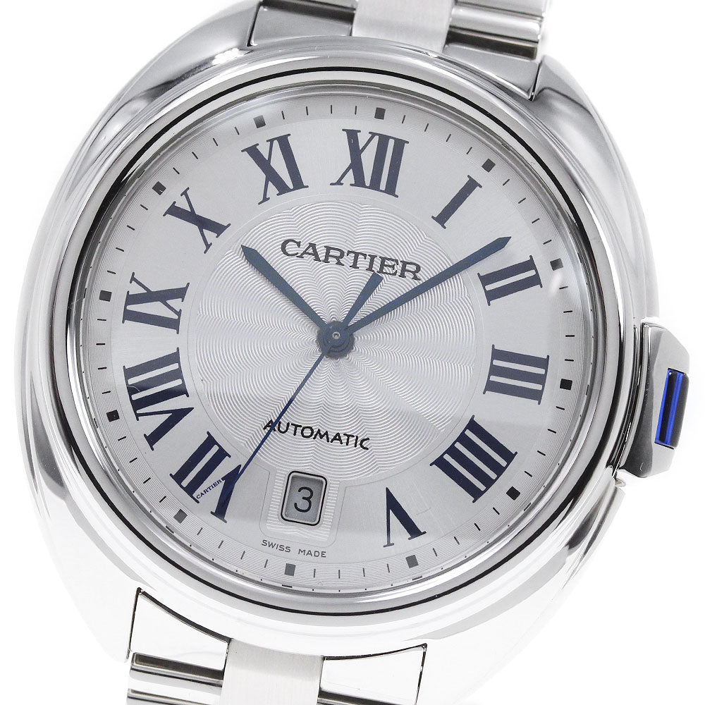 CARTIER Cres de Cartier WSCL0007 Date Silver Dial Automatic Men's Watch_820840